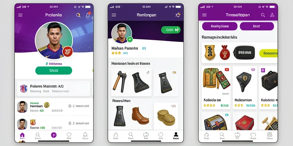 Screenshot memperlihatkan salah satu motif batik unik dalam BATIK77.