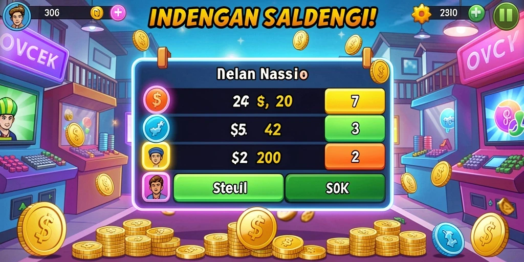 Tantangan level yang mendebarkan dan seru.
