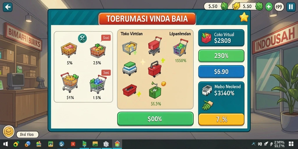 Fitur leaderboard untuk bersaing dengan pemain lain.