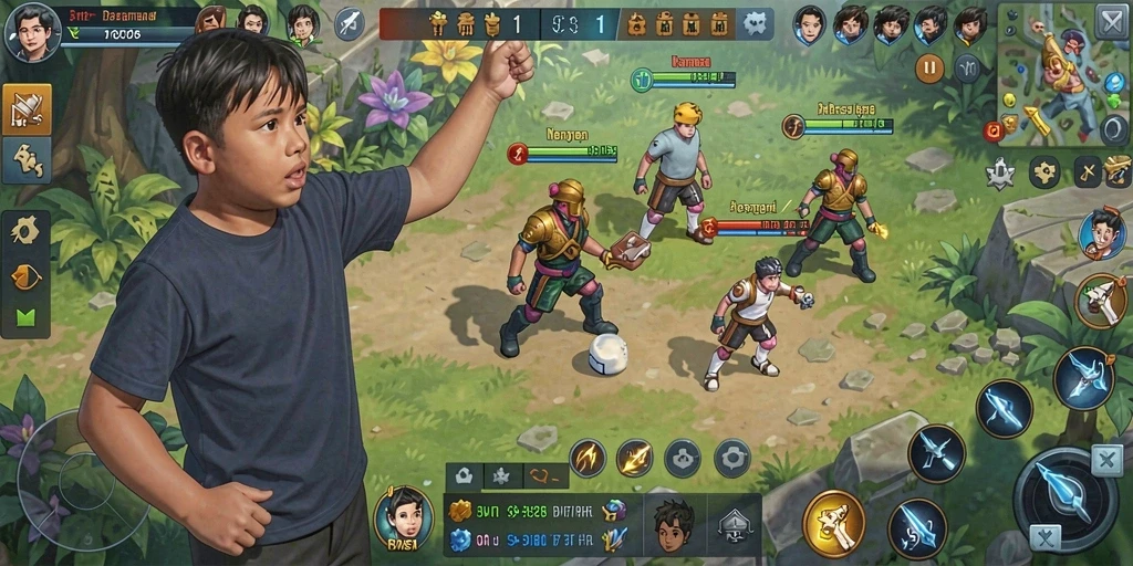 Mode multiplayer yang memungkinkan bersaing dengan teman.